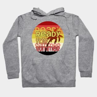 Ready for summer // Palm tree Sunset Design Hoodie